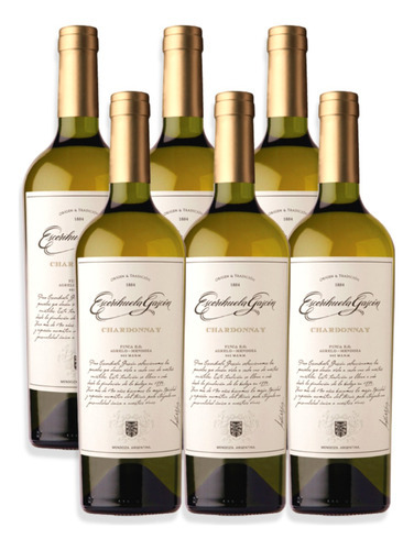 Vino Blanco Escorihuela Gascón Chardonnay 750ml Caja X6u