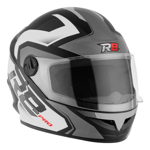 Capacetes Moto Fechado Protork R8 Pro Brilhante Cor Prata Tamanho do capacete 62