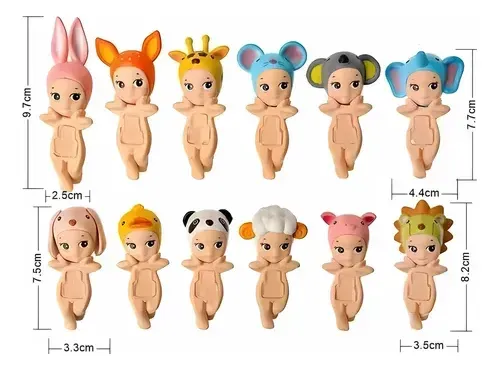 Kit 2 Sonny Angel Hippers 1 Fruta + 1 Animal Caixa Surpresa