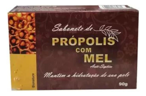 Kit 12 Bionature - Sabonete De Própolis Com Mel 90g
