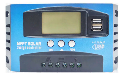 Controlador De Carga Solar Mppt 100a Display Lcd 12v 24v Usb