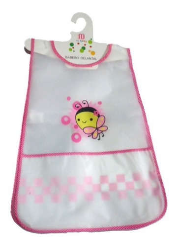 Set De 3 Baberos Delantal Niña Diseños De Plastico