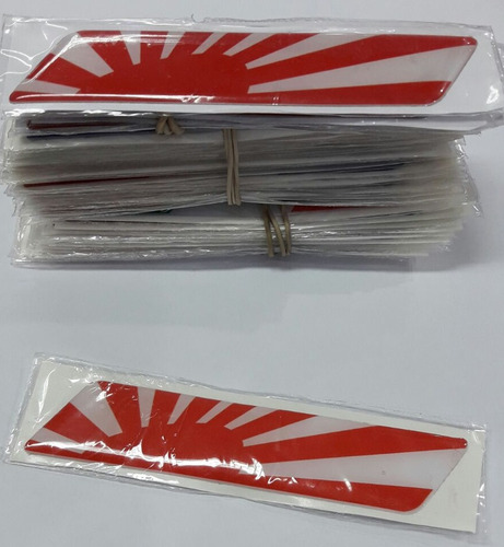 Calcos Banderines 3d Para Auto Bandera Japón 12cmx2.5cm