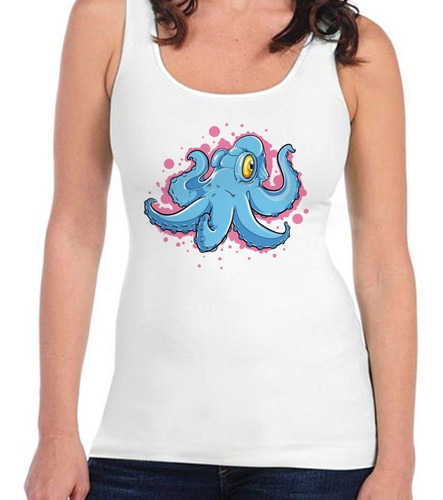 Musculosa Pulpo Varias Extremidades Dibujo Art