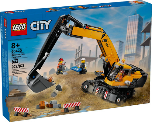 Lego 60420 City - Escavadeira De Construção Amarela