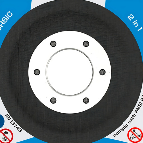 Kit 10 Discos Lixa Tipo Flap 7pol Grão 40 Tyrolit Basic Cor Preto