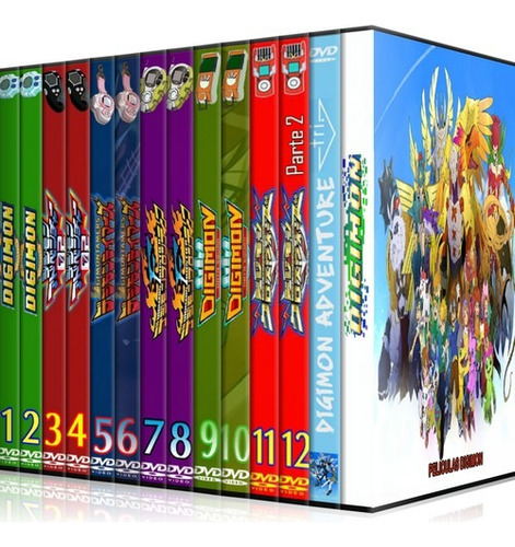 Digimon Pack Completo 7 Temporadas + Peliculas + Tri - Dvd 