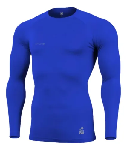 Camisa Compressão Longa Masculina Outbreak Azul Surty