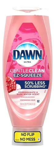 Lavalozas Gentle Clean Ez Squeeze Granada Y Rosa 718ml Dawn