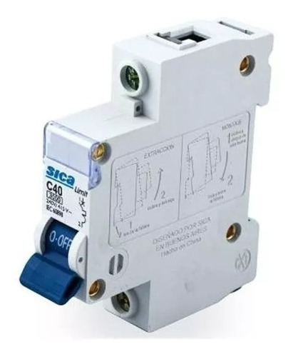 Llave Termica Unipolar Sica 5a / 10a / 15a / 20a / 25a / 32a