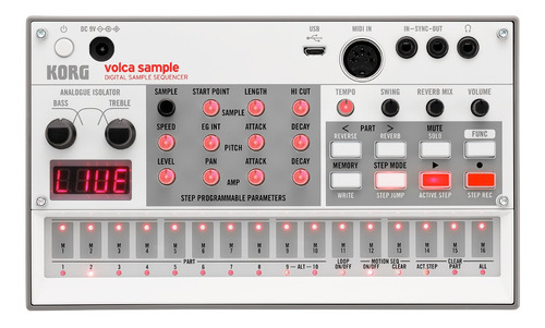 Mini Sintetizador Korg Volca Sample 2 Secuenciador