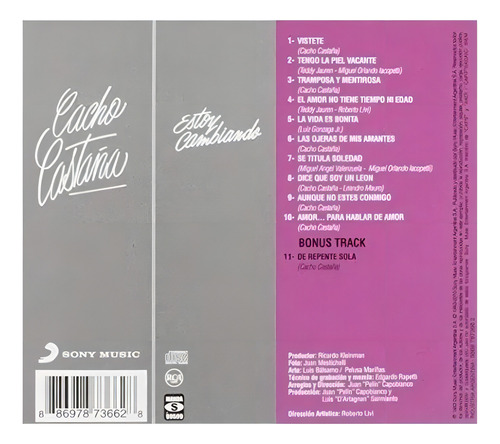 Cacho Castaña Estoy Cambiando Cd