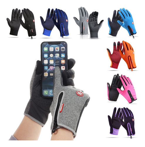 Guantes Termicos Tactiles Para Moto Bicicleta Scooter