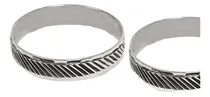 Comprar Par De Alianzas Plata Facetadas Compromiso Casamiento (8400)