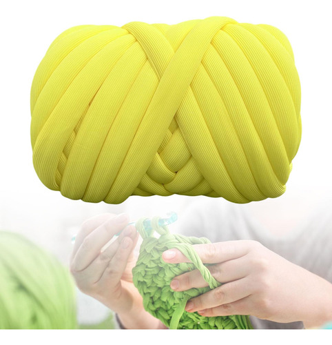 Tubo De Hilo Grueso De Poliéster Hilo Tejido Limon Amarillo