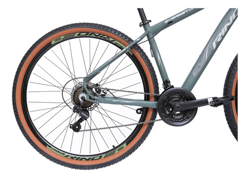 Bicicleta Rino Everest Xr Aro 29 21v Shimano Pneu Com Faixa Cor Verde exército Tamanho do quadro 19