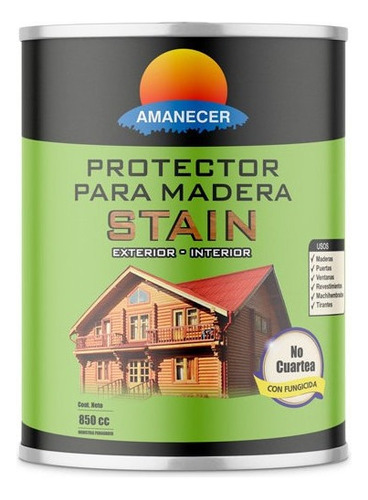 Protector Para Madera Stain 0,85 L  | Amanecer Color Nogal