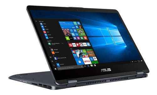 Notebook VivoBook Flip 14 TP410UA 14" color negro 4GB de Ram - 500GB HDD - Intel Core i3