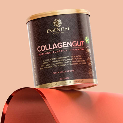 Collagen Gut Essential Nutrition 460g - Sabor Mix De Frutas