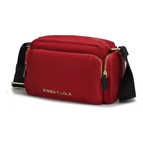 Bolso Moderno Para Mujer Bimba And Lola De Nailon Negro Cuotas