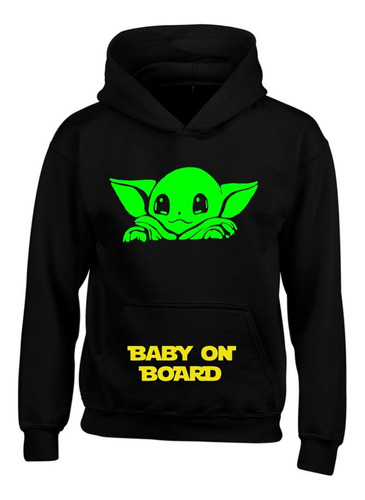 Buzo Baby Yoda Mandalorian Capota Hoodie  Saco Bg95