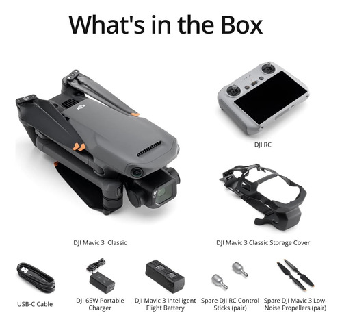 Dji Mavic 3 Classic (dji Rc) Fly Más Combo - Drone Con 4/3 C