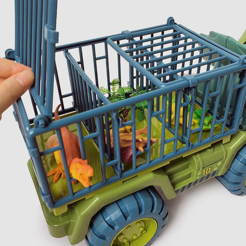 Camión De Transporte De Dinosaurios Playset, Vehículo De Tra