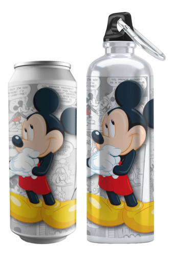 Paquete Termo Y Cilindro Diseño Mickey Mouse