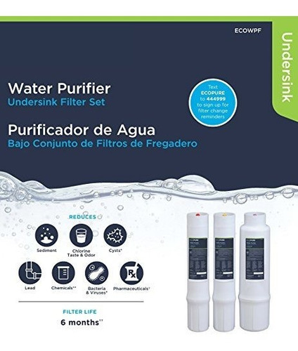 Ecopure Purificador Agua Para Debajo Fregadero Ecowpf 6 H1