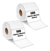 Comprar Etiqueta Termica Adhesiva  8x6cm Pack 2 Rollo