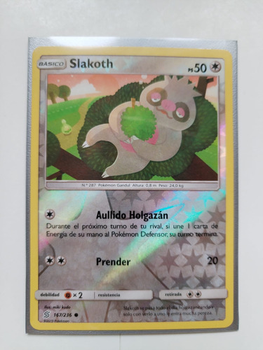 Slakoth - 167/236 - Common Reverse Holo Pokemon Tcg