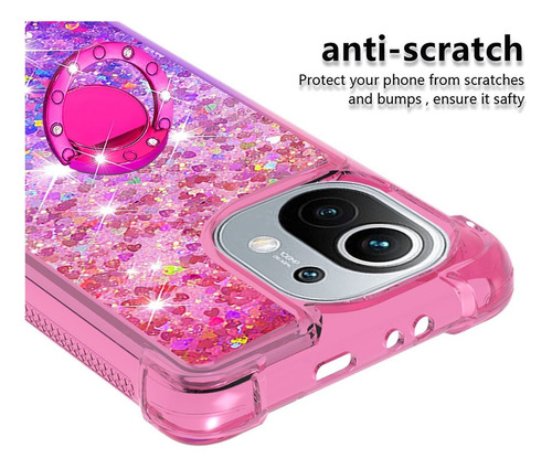 Imagen 4 de 7 de Funda Para Xiaomi Mi 11 Gradient Quicksand Mujer Gij73