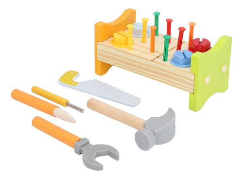 Juego De Herramientas De Madera Para Niños, Llave De Martill