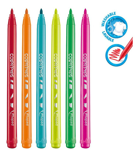 Plumones Maped 12 Para Colorear