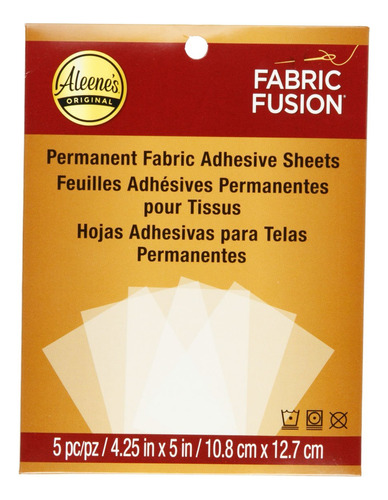 Hojas Adhesivas Permanentes Fabric Fusion 5pc