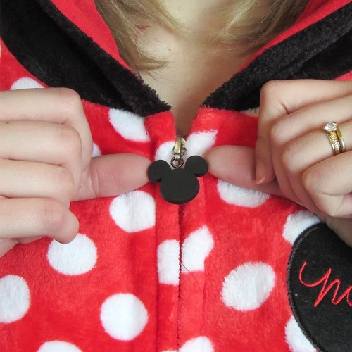 Pijama Macacão Pelúcia Kigurumi Minnie Mouse Disney Original