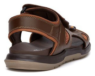 Sandalia Formal Veu40621 Ajustable Vacuno Marrón Logo