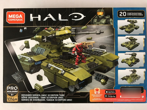 Tanque Scorpion Unsc Halo Mega Construx Pro Builders Ggg61 1014 (Usado)