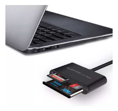 Leitor Cartão De Memória 3.0 Usb Pc Xd Sd Sdhc Mmc Md Cf