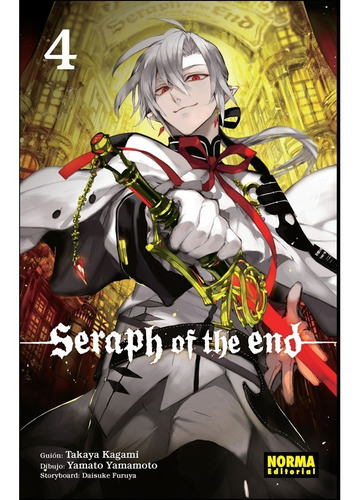 Seraph Of The End 4: Seraph Of The End 4, De Kagami, Takaya. Serie Seraph Of The End, Vol. 4. Editorial Norma Comics, Tapa Blanda, Edición 1 En Español, 2017