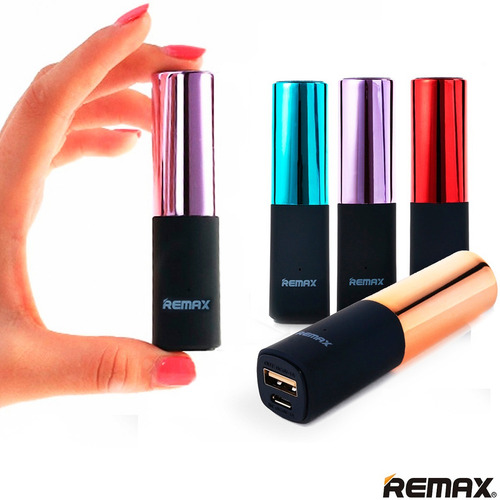 Power Bank Cargador Portatil 2400 1.5a Labial Lipmax Remax