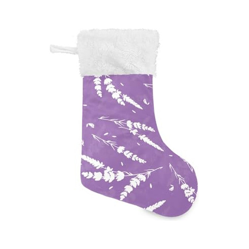 Flradish 1 Medias Navideñas De Lavanda Moradas Personalizada