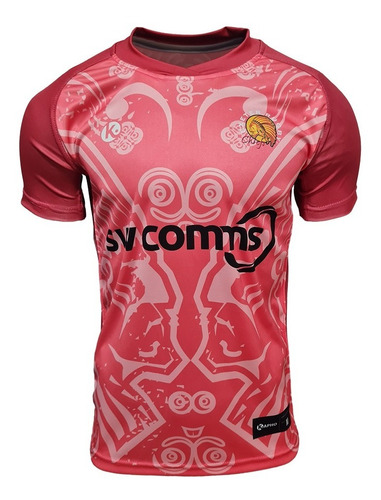 Camiseta Rugby Kapho Exeter Chiefs Pink Premiership Niños