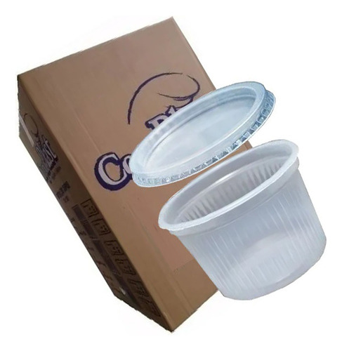 2.000 Pote Sorvete 150ml + 2.000 Tampa 150ml Copoplast T-100