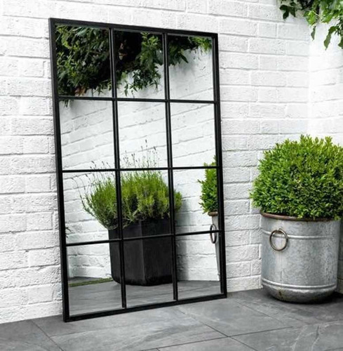 Espejo 100 X 130 Ventana Rectangular De Aluminio Tendencia