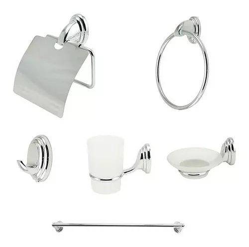 Set accesorios baño Trencadis Plata - Nadi Collection