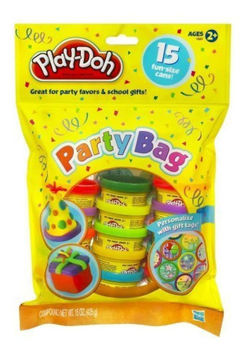 Play-doh Party Bag 15 Botes De Masa De 1oz (paquete De 2: 30