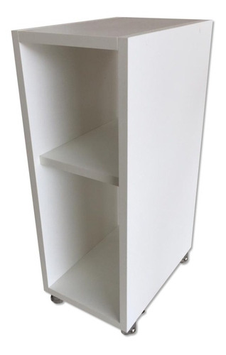 Mesa De Cabeceira Suspenso Nicho Mdf Branco 20x50x30 Rodizio