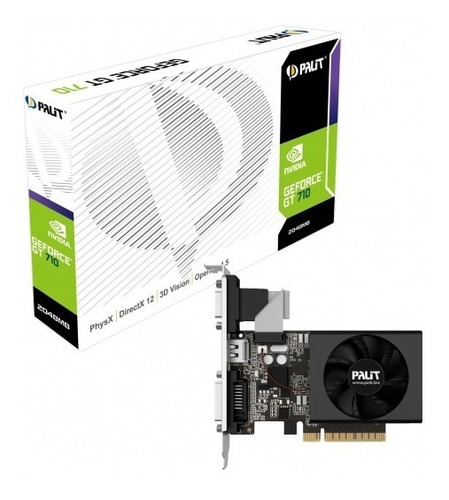 Placa De Video Palit Geforce Gt 710 2gb Ddr3 64bits