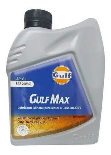 Aceite Gulf Max 20w50 Mineral 